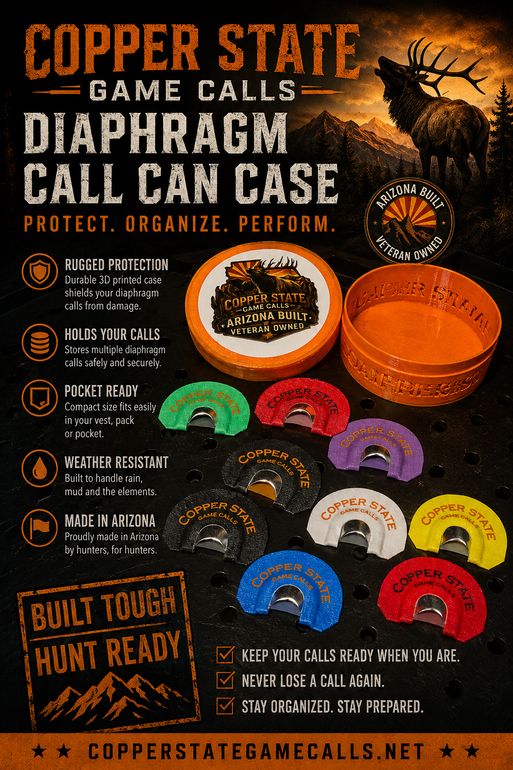 Diaphragm Call Can Case